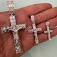 Baguette Diamond Cross With Jesus Pendant  customdiamjewel   