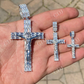 Baguette Diamond Cross With Jesus Pendant  customdiamjewel   