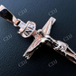 Solid Gold Cross Jesus Piece Crucifix Pendant  customdiamjewel   