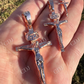 Solid Gold Cross Jesus Piece Crucifix Pendant  customdiamjewel   