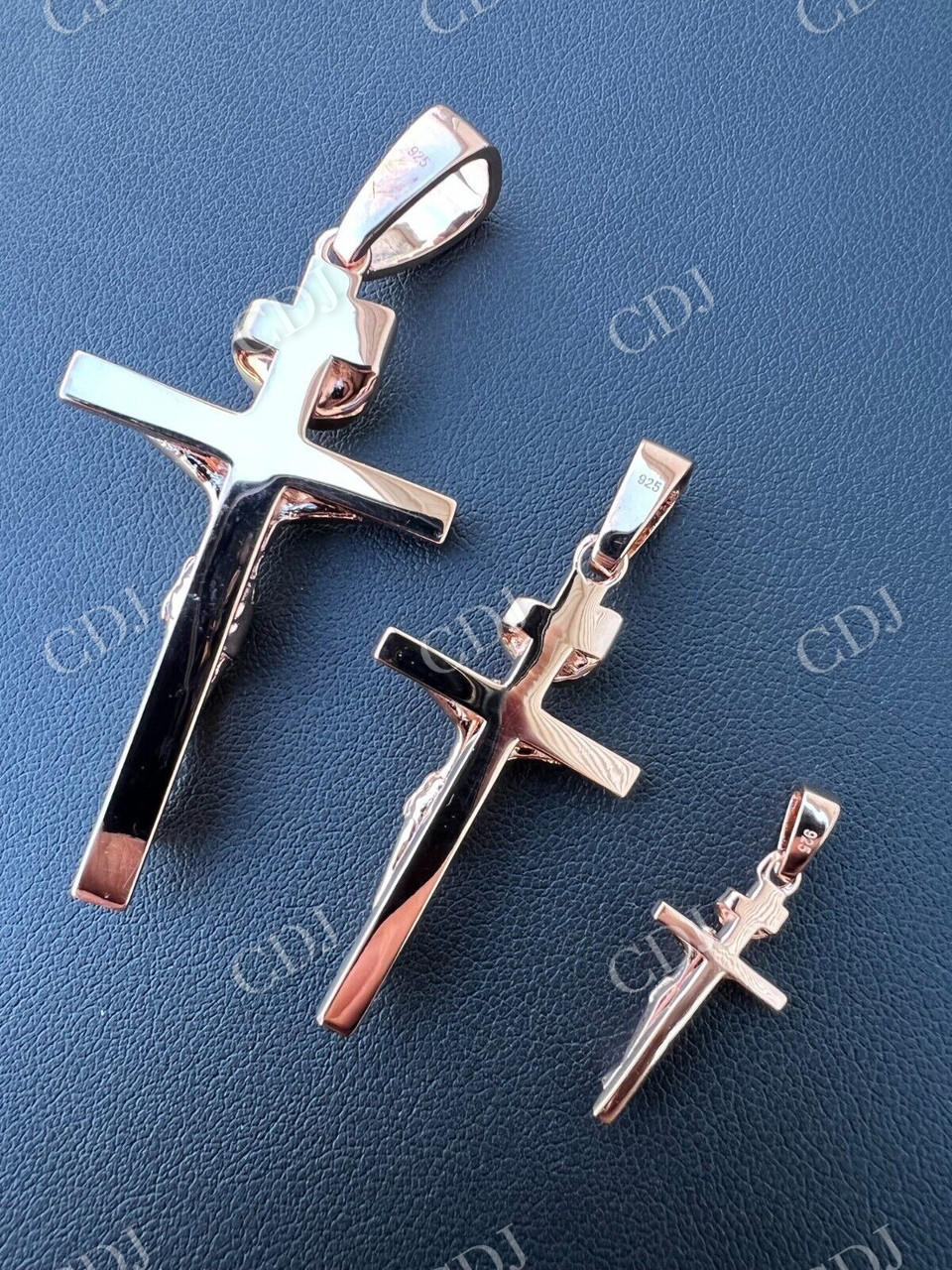 Solid Gold Cross Jesus Piece Crucifix Pendant  customdiamjewel   