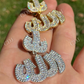 Diamond Allah Arabic Pendant  customdiamjewel   