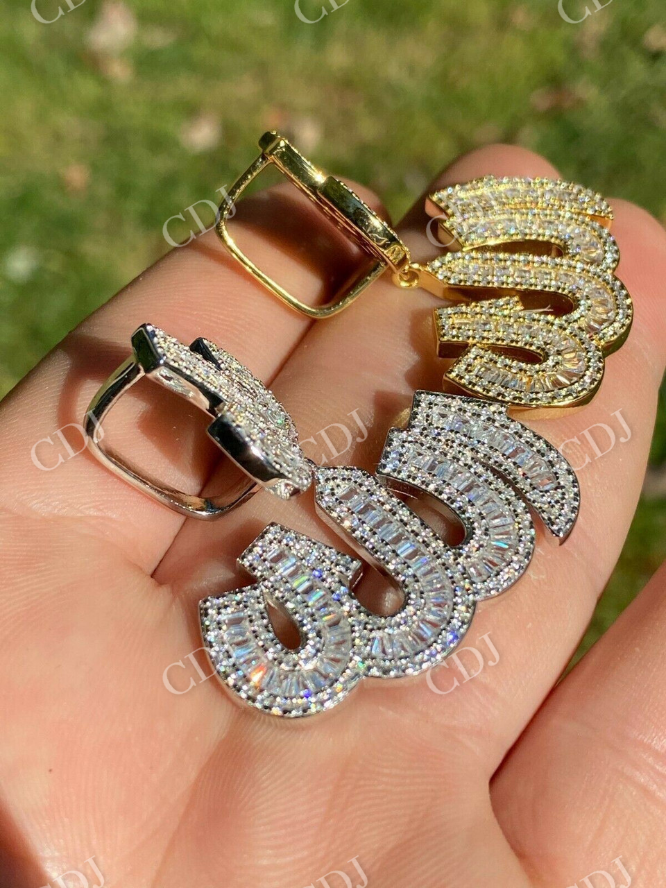 Diamond Allah Arabic Pendant  customdiamjewel   