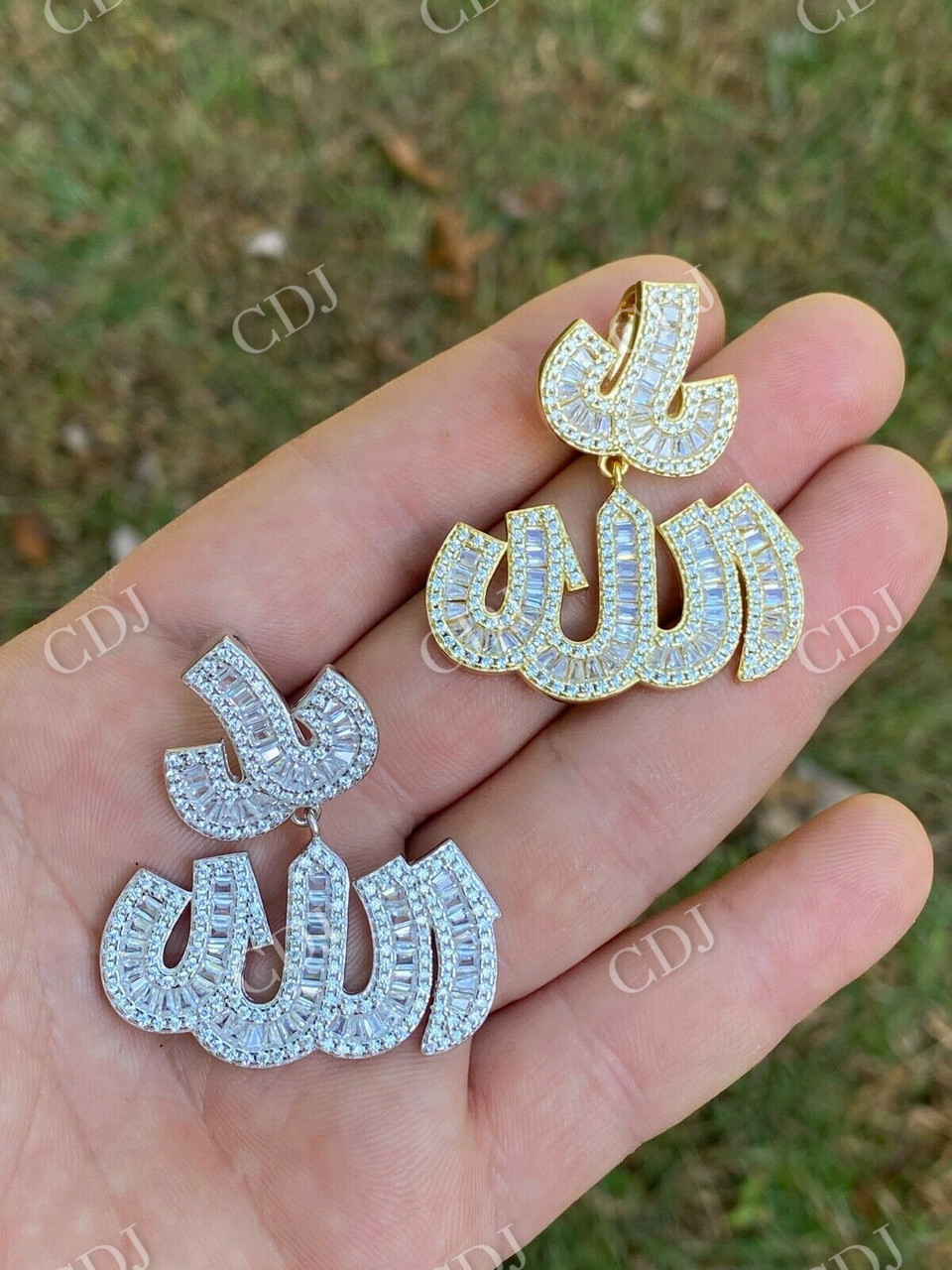 Diamond Allah Arabic Pendant  customdiamjewel   