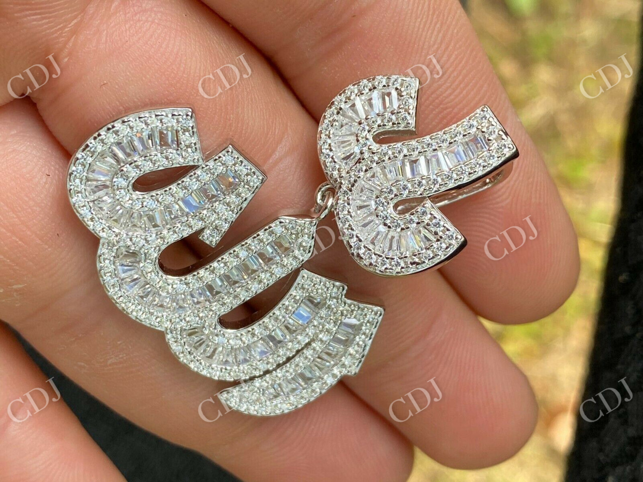 Diamond Allah Arabic Pendant  customdiamjewel   