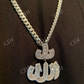 Diamond Allah Arabic Pendant  customdiamjewel   