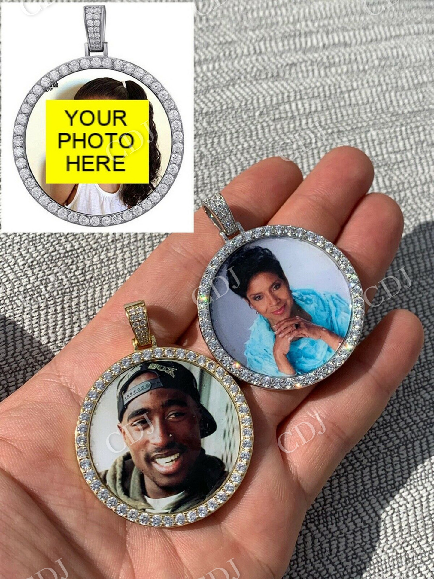Custom Hip Hip Photo Pendant  customdiamjewel   