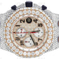 Fully Iced Out AP Lab Grown Diamond Hip Hop Watch customdiamjewel