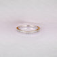 0.12CTW Curved Lab Grown Diamond Wedding Band  customdiamjewel   