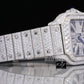 Luxury Fully VVV Moissanite Diamond Iced Out Hip Hop Buss Down Watch customdiamjewel
