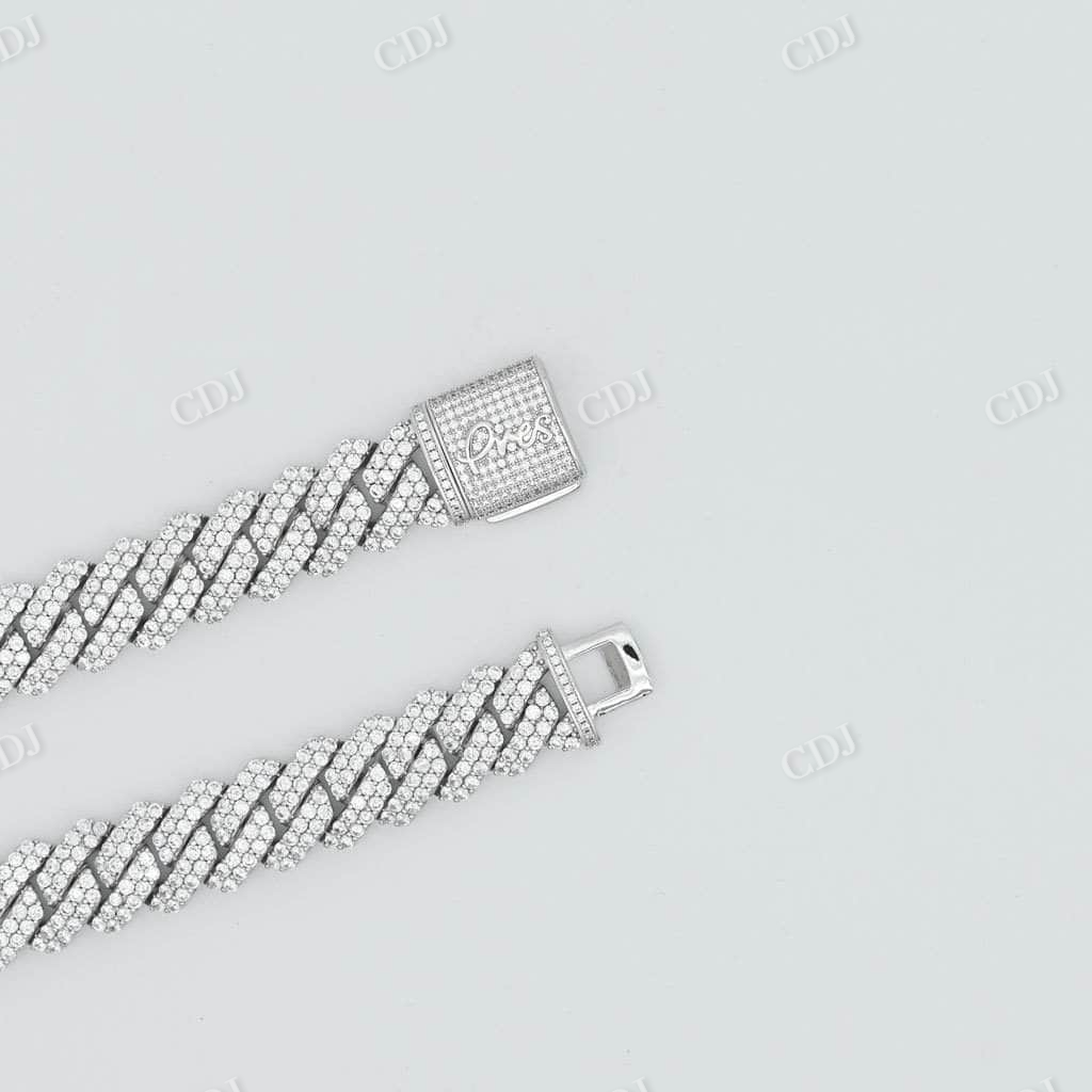 Solid Silver Gold Party Wear Miami Cuban Chain  customdiamjewel   