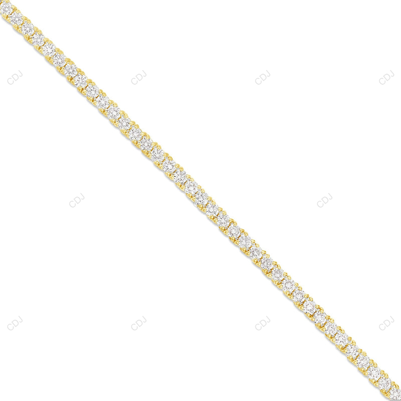 VVS Moissanite 925 Sterling Silver Tennis Chain CustomDiamJewel