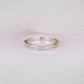 0.12CTW Half Eternity Curved Natural Diamond Wedding Band Wedding Band customdiamjewel   