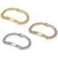 High Quality 925 Sterling Silver ID Plate Mens Bracelet
