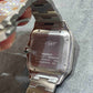 Moissanite Studded Cartier Santos Two Tone Iced Out Watch customdiamjewel