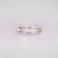 0.12CTW Half Eternity Curved Natural Diamond Wedding Band Wedding Band customdiamjewel   
