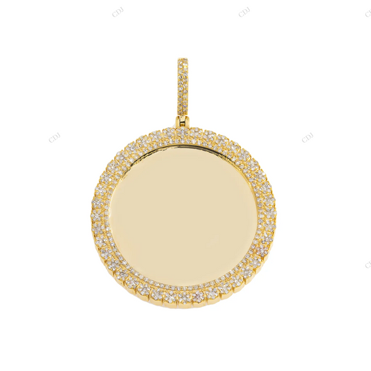 1.80 CTW 2.1 Inch Custom Photo Pendant hip hop jewelry CustomDiamJewel