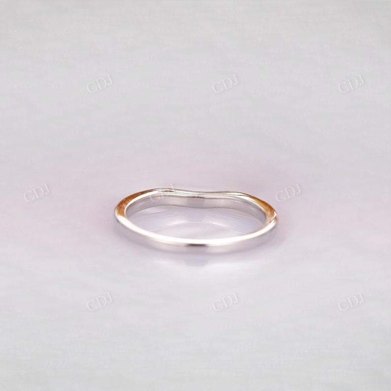 0.12CTW Half Eternity Curved Natural Diamond Wedding Band Wedding Band customdiamjewel   
