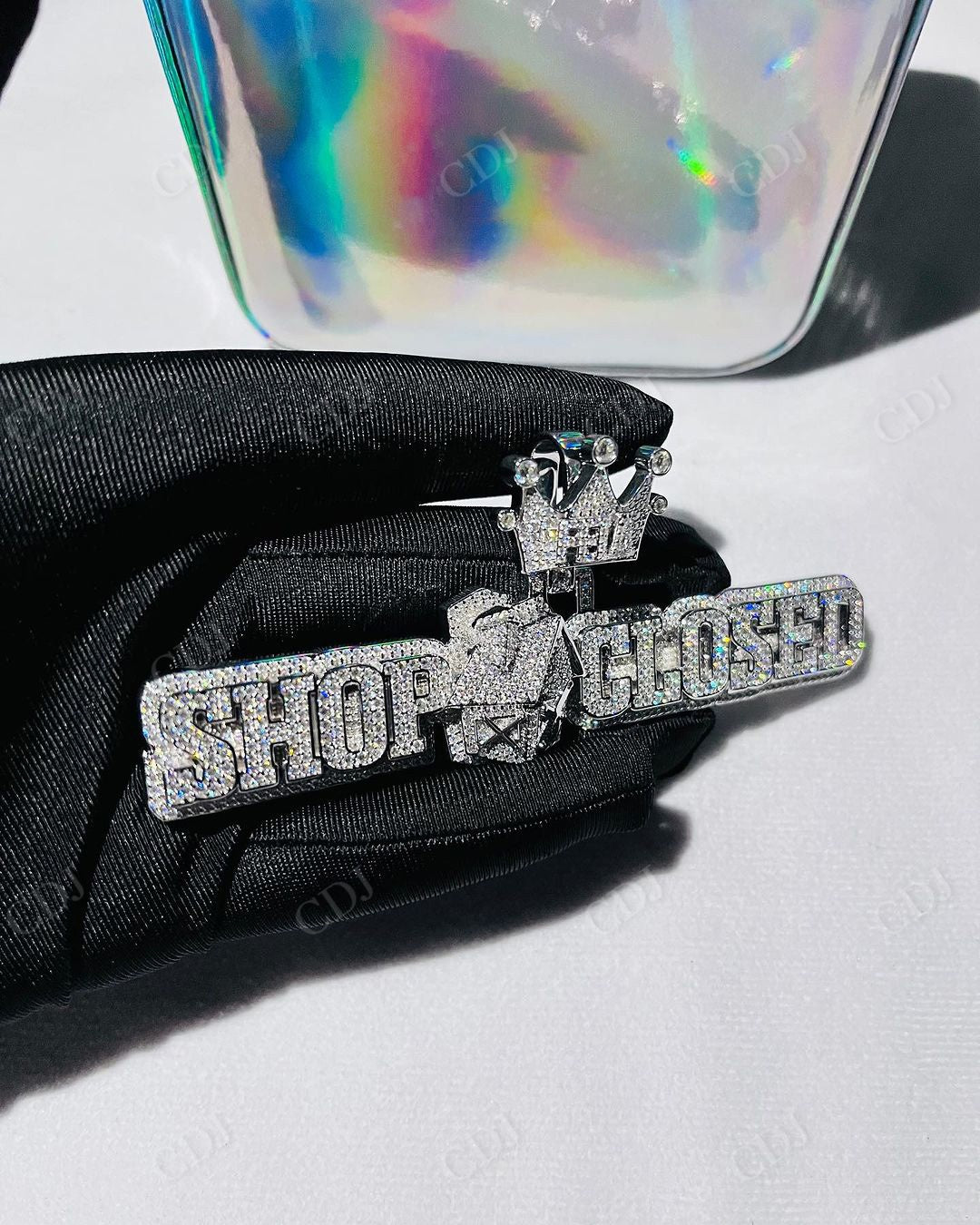 Baguette Diamond Affordable Price Customs Letter Pendant hip hop jewelry CustomDiamJewel   