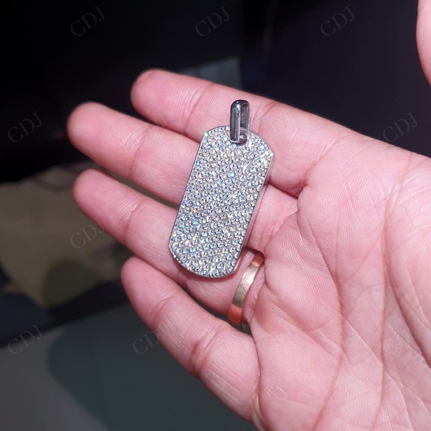 Custom Design Silver Moissanite Pendant hip hop jewelry customdiamjewel   