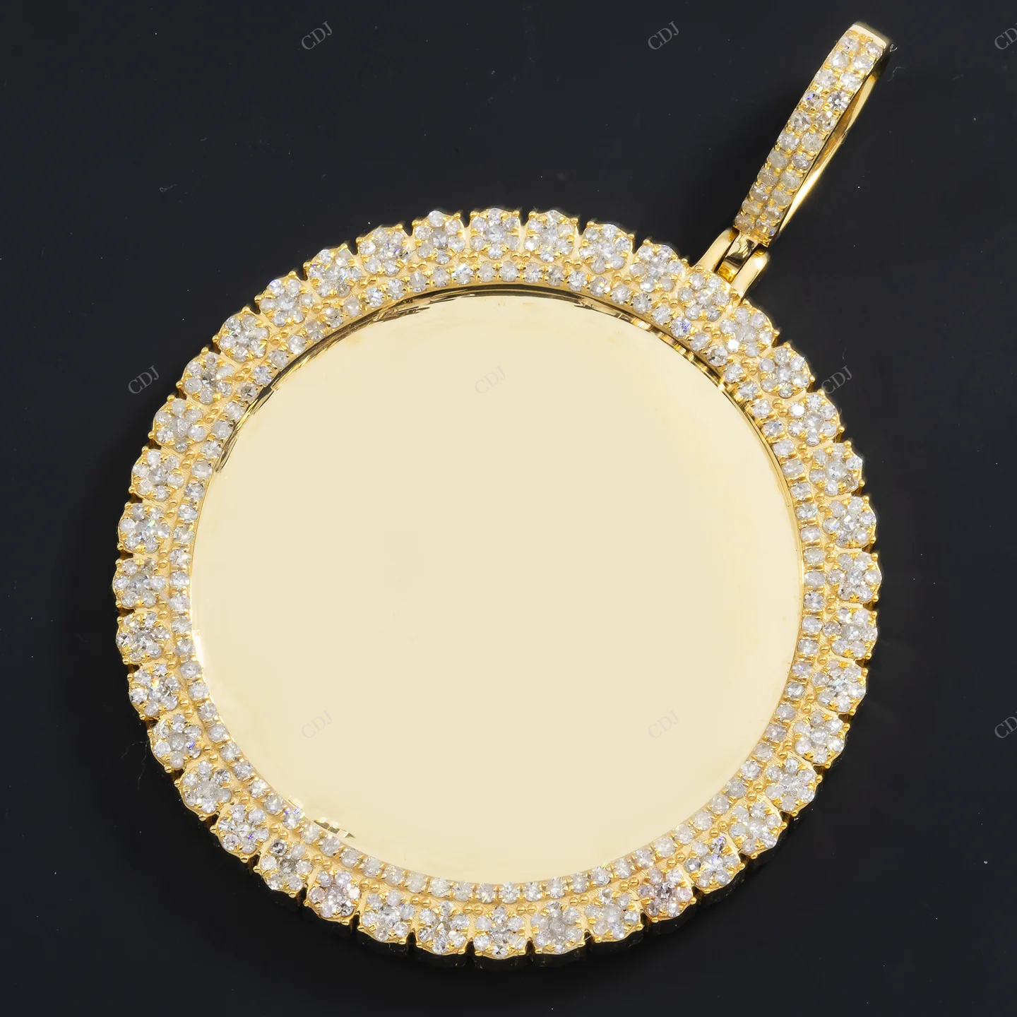 1.80 CTW 2.1 Inch Custom Photo Pendant hip hop jewelry CustomDiamJewel