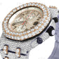 Fully Iced Out AP Chrono Two Tone watch customdiamjewel