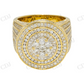 4.95 CTW Gold Plated Moissanite Unisex Ring Hip Hop Ring customdiamjewel