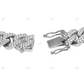 High Quality 925 Sterling Silver ID Plate Mens Bracelet