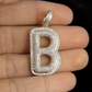 1.5" 1 CTW 10K Gold Real Diamond B Letter Pendant CustomDiamJewel