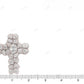 14K Rose Gold Lab Grown Diamond Cross Pendant Hip Hop Pendent CustomDiamJewel