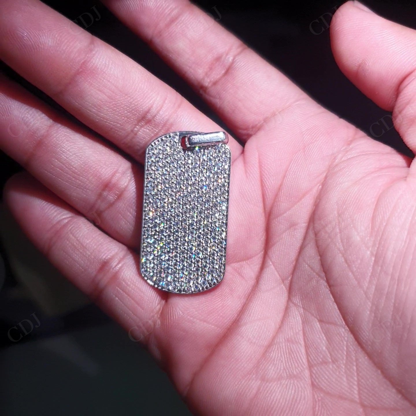 Custom Design Silver Moissanite Pendant hip hop jewelry customdiamjewel   