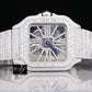 Luxury Fully VVV Moissanite Diamond Iced Out Hip Hop Buss Down Watch customdiamjewel