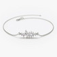 0.30CTW Moissanite Cluster Diamond Bracelet  customdiamjewel Sterling Silver White Gold VVS-EF