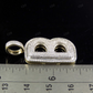 1.5" 1 CTW 10K Gold Real Diamond B Letter Pendant CustomDiamJewel