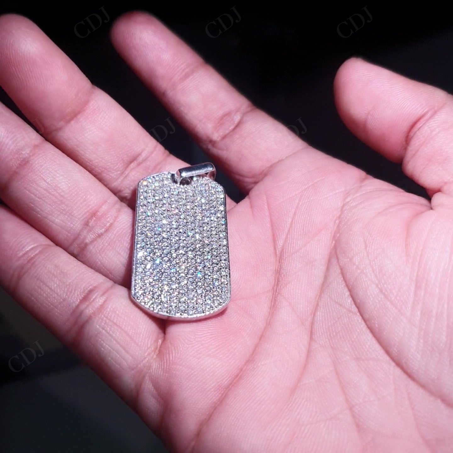 Custom Design Silver Moissanite Pendant hip hop jewelry customdiamjewel   