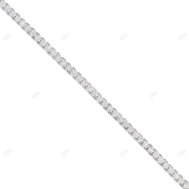 VVS Moissanite 925 Sterling Silver Tennis Chain CustomDiamJewel