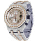 Fully Iced Out AP Chrono Two Tone watch customdiamjewel