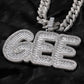 Hip Hop Moissanite Custom Letter Pendant  CustomDiamJewel   