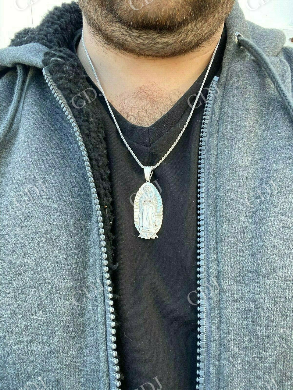 Virgin Mary Guadalupe Pendant  customdiamjewel   