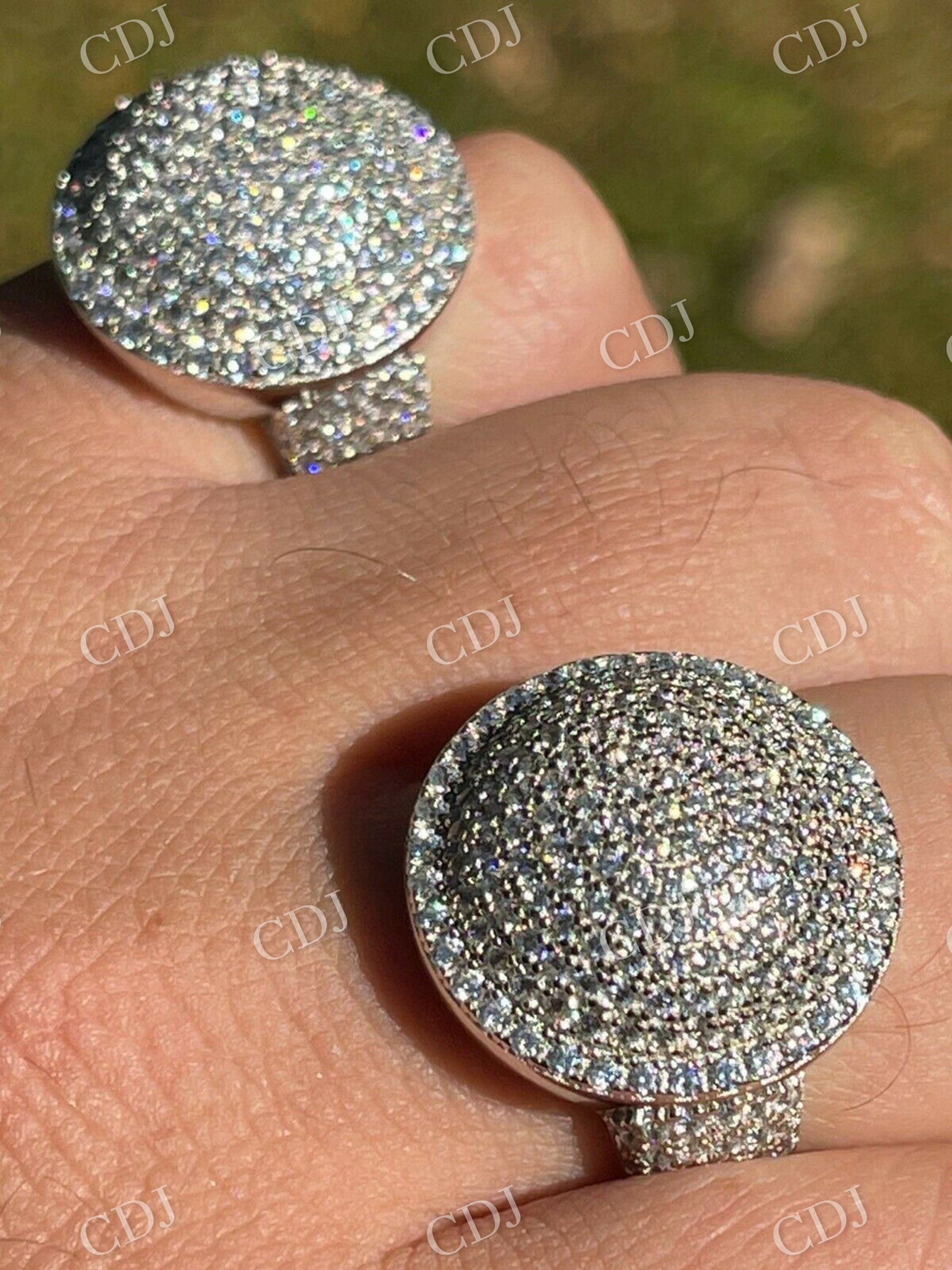 Men's iced Hip Hop Bling Ring  customdiamjewel   