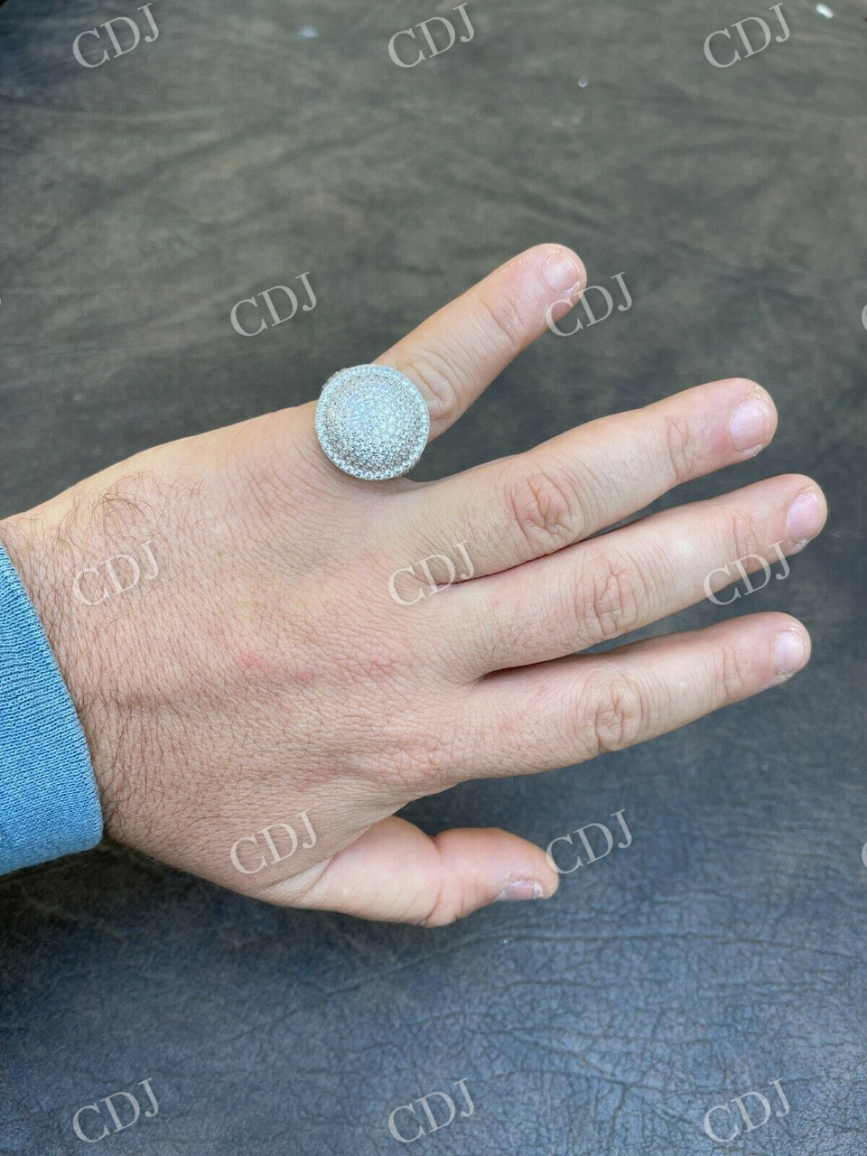 Men's iced Hip Hop Bling Ring  customdiamjewel   