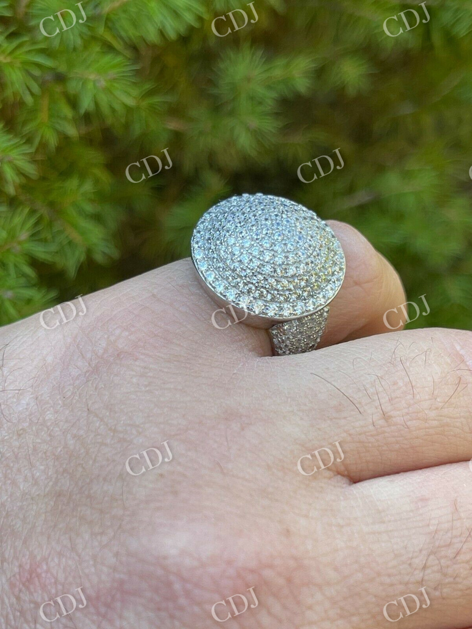 Men's iced Hip Hop Bling Ring  customdiamjewel   