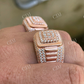 Square Hip Hop Diamond Men's Ring customdiamjewel