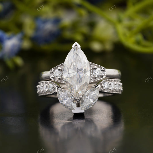 Marquise Lab-Grown Diamond Bridal Set customdiamjewel