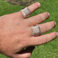 Square Hip Hop Diamond Men's Ring customdiamjewel