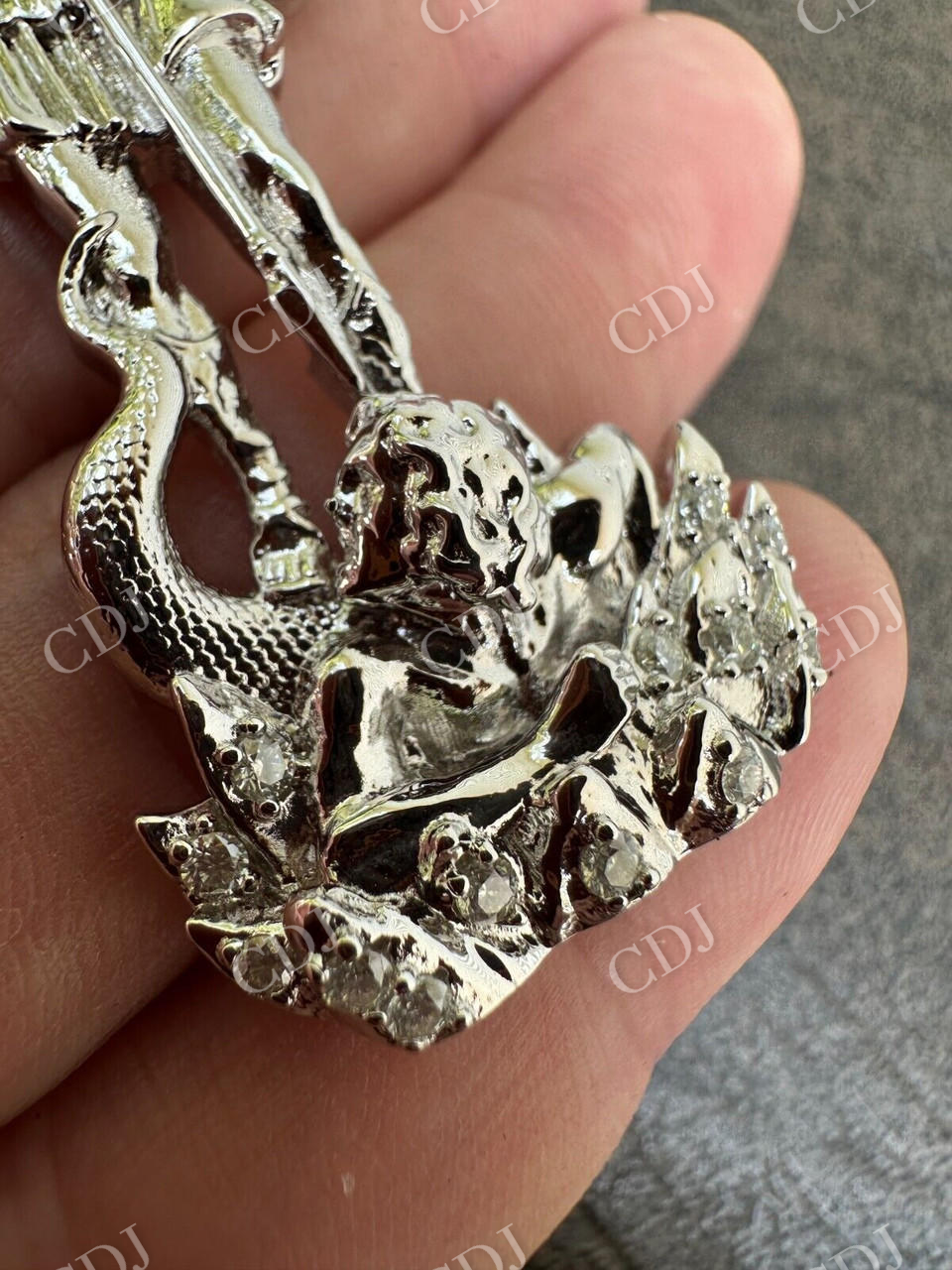 St Michael Slaying Dragon Archangel Pendant  customdiamjewel   
