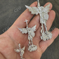 St Michael Slaying Dragon Archangel Pendant  customdiamjewel   