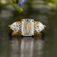 Lab-Grown Diamond Pear Side Stone Ring customdiamjewel