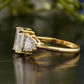 Lab-Grown Diamond Pear Side Stone Ring customdiamjewel