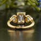 Lab-Grown Diamond Pear Side Stone Ring customdiamjewel